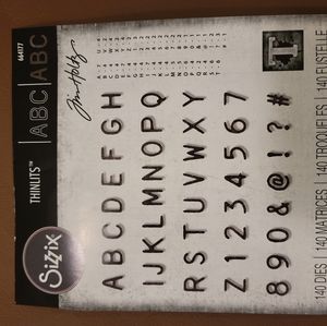 Sizzix Thinlits Mini Alphanumeric Die Set